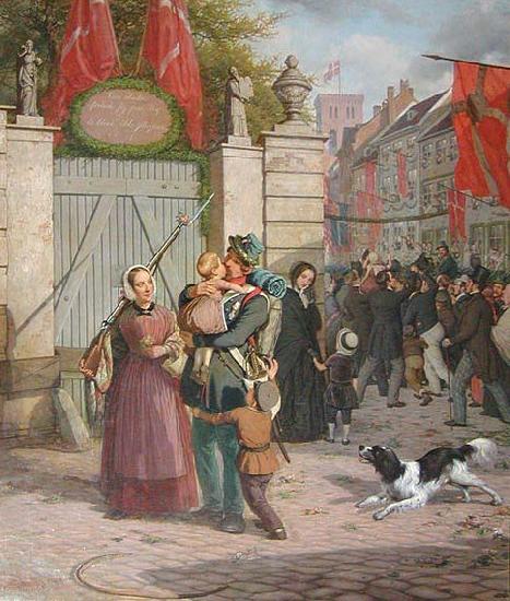 david monies Soldaternes indtog i Kobenhavn 1849 Germany oil painting art